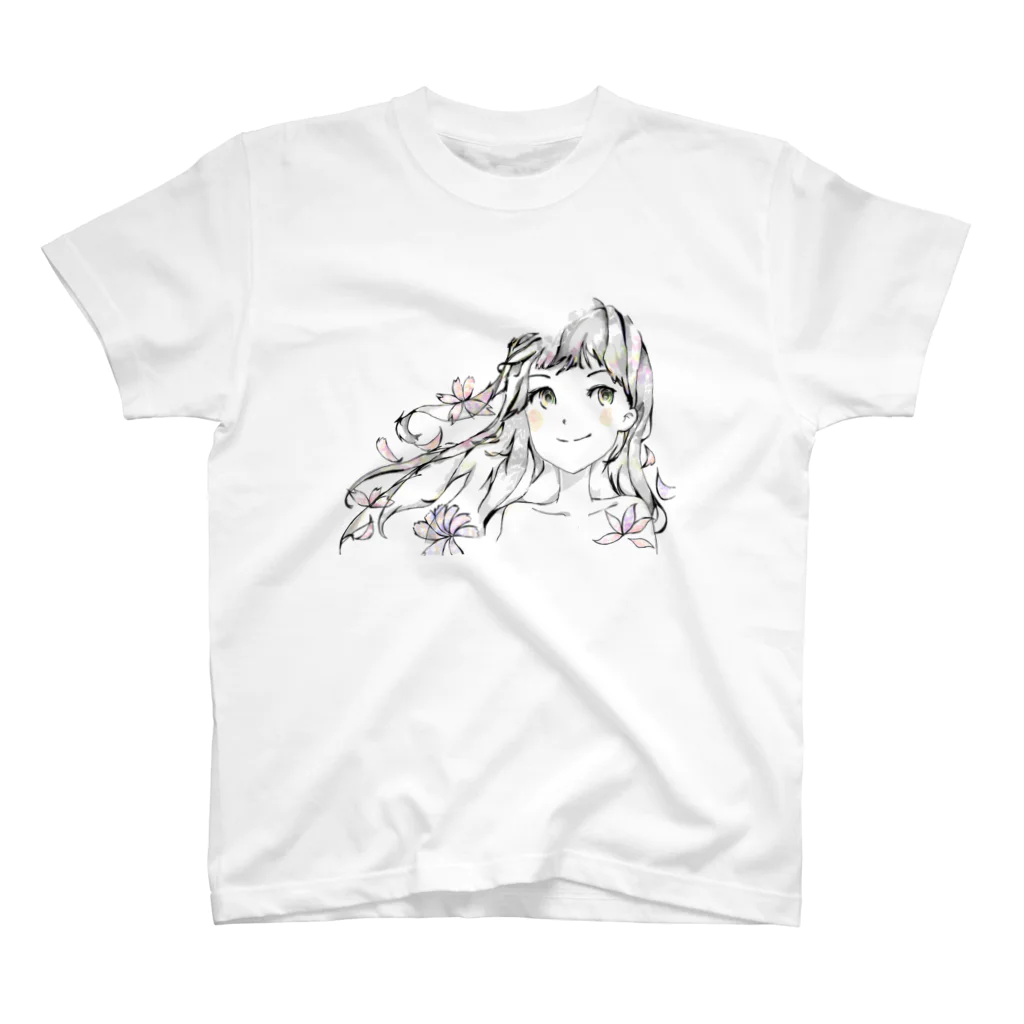 ピヨ_chemistryの桜と女の子 Regular Fit T-Shirt