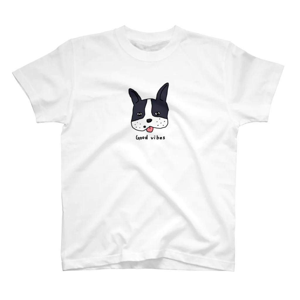 かきのたねのGood Vibes Dog Regular Fit T-Shirt