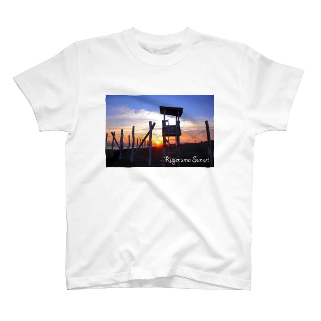 photo-kiokuの湘南夕景 スタンダードTシャツ