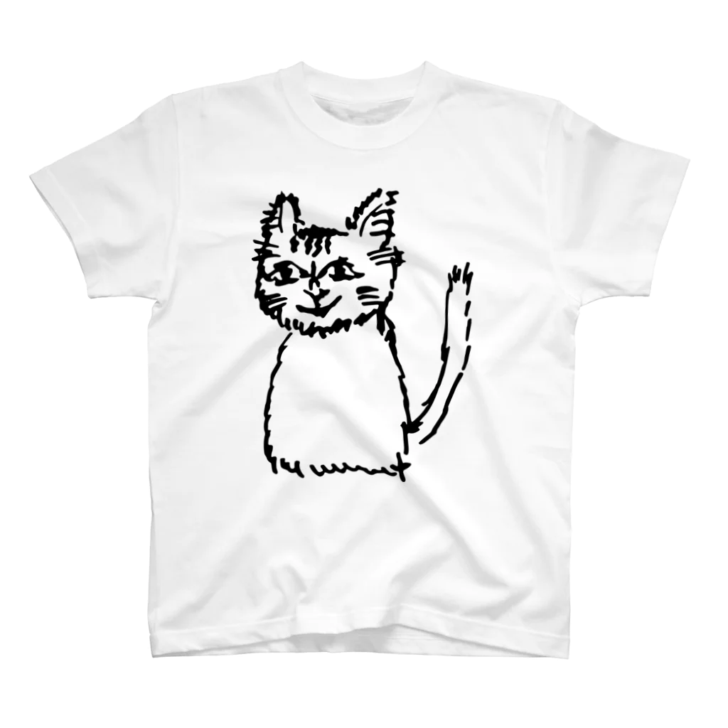 ⑧たけしの妻が描いた写実的な猫 スタンダードTシャツ