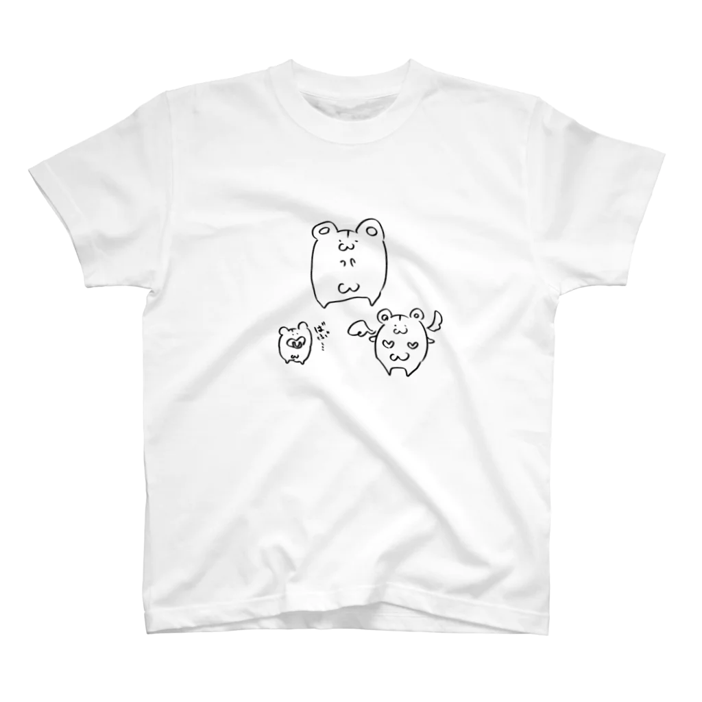 ふわふわふぐりのはむすたまきん スタンダードTシャツ