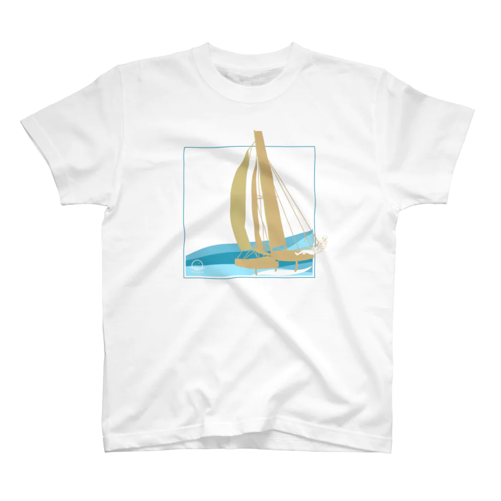 Blue Ocean Artのカタマランヨット Regular Fit T-Shirt