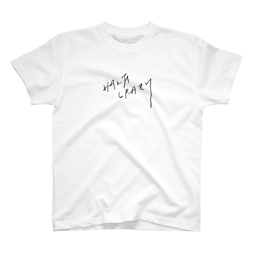 HALF CRAZY.makesのHALF CRAZY ♯01w T-shirt フロント＆バック  スタンダードTシャツ