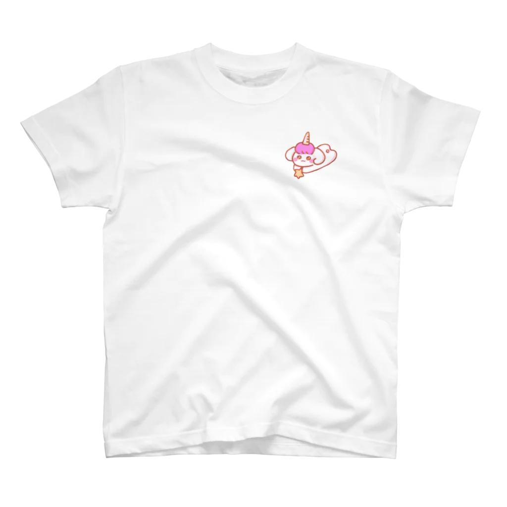 yoruのワンポイントゆにころんちゃん スタンダードTシャツ