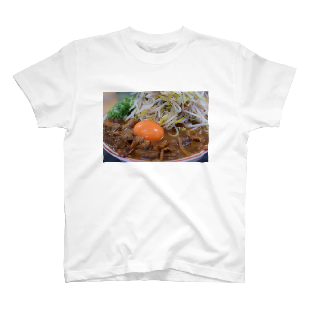 ya-pyのラーメン 徳島 肉 おもしろ ギャグ ご当地 スタンダードTシャツ