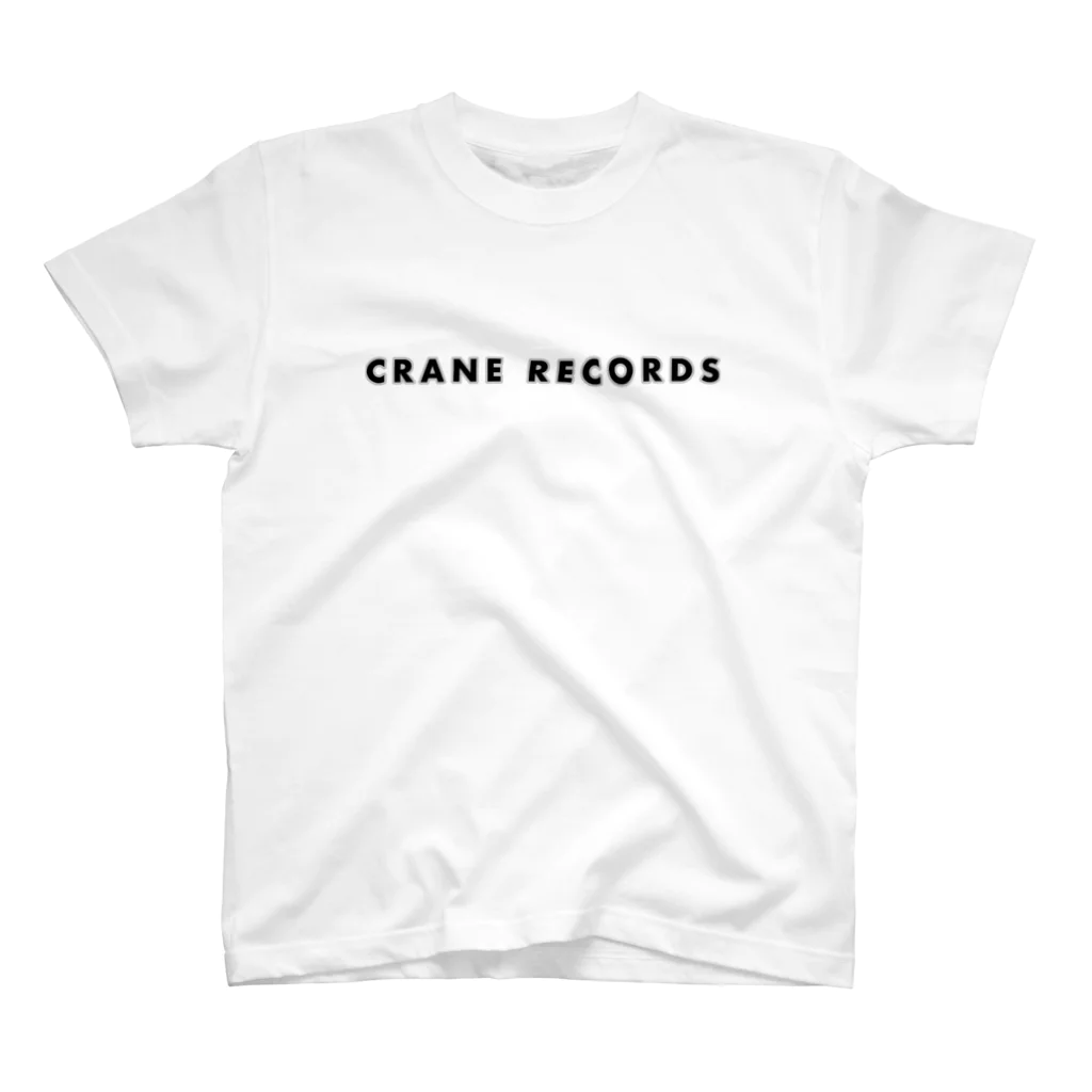 KaneiのCRANE RECORDS ふちどりグレー Regular Fit T-Shirt