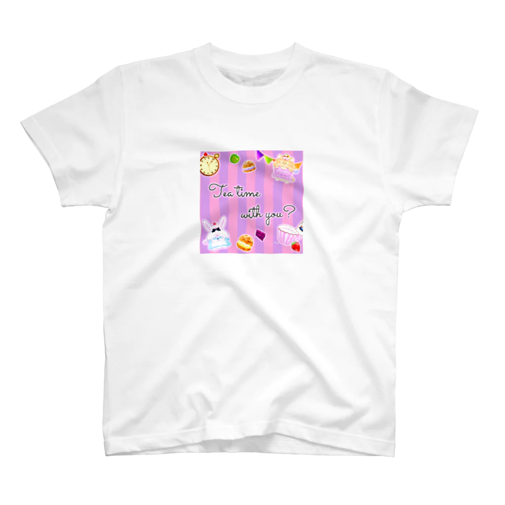 どるちぇ＊うさぎの《ハロウィン》＊Tea time with you?*02チェシャ猫＊ Regular Fit T-Shirt