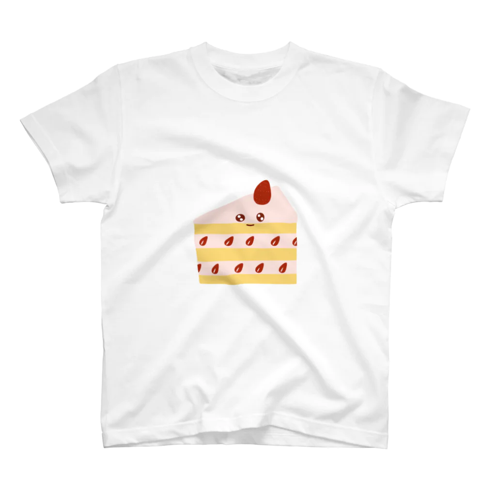 たべもの屋さんのいちごショートケーキちゃん スタンダードTシャツ