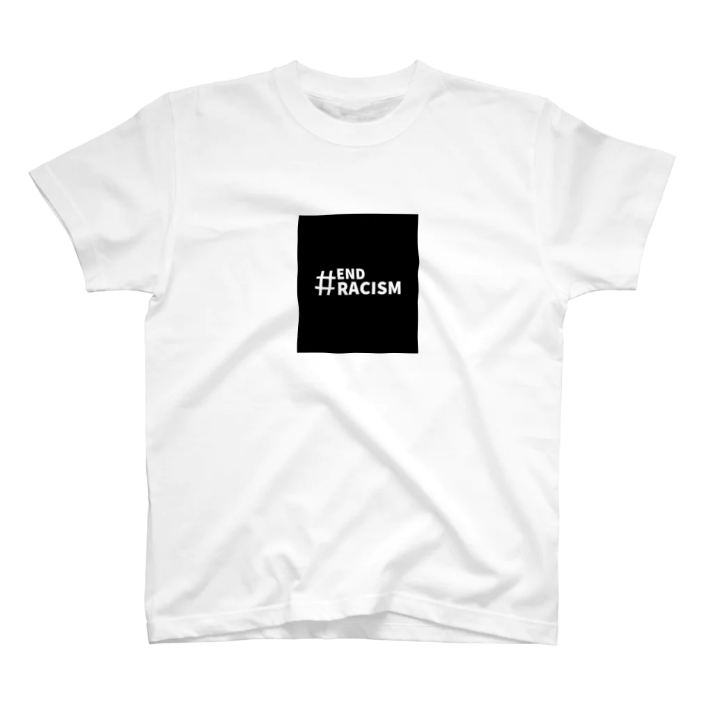 deramove stand alone ideasの#END RACISM 人種差別の無い世界へ Regular Fit T-Shirt