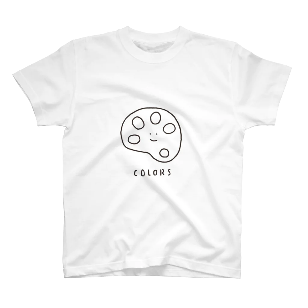 ぼんやり商会 SUZURI店の絵の具さん（おとな） Regular Fit T-Shirt