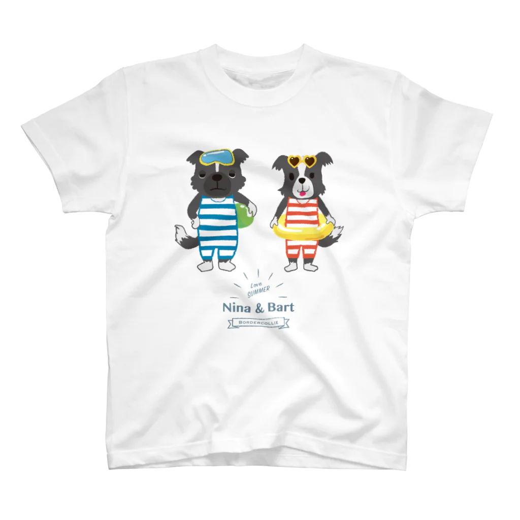 nowhitonの【nina&bart】ニナとバート (Love SUMMER タテ) スタンダードTシャツ