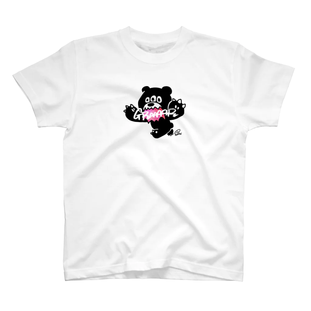 EGAMiのbear “GRAAAR” スタンダードTシャツ