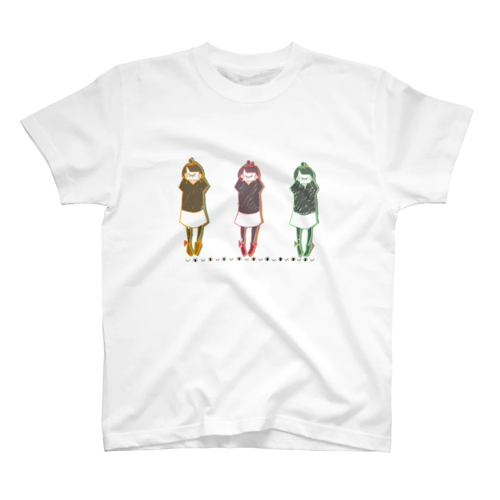 あめ工房-otenkiame-の見たくない×3T スタンダードTシャツ