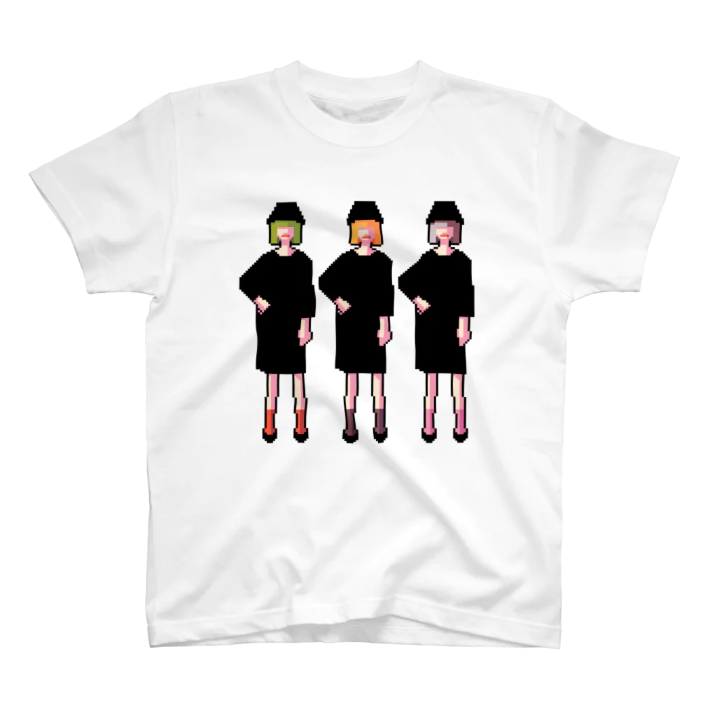 ずぅんの三人の女の子 スタンダードTシャツ