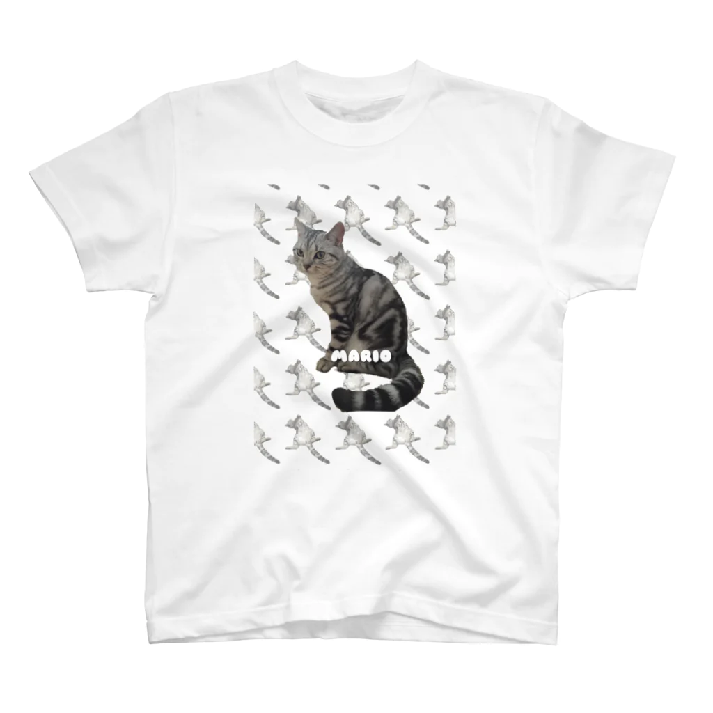 愛猫のアメショのマリオくん Regular Fit T-Shirt