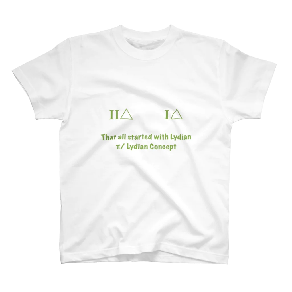 ぴゅら子のπ/ Lydian concept スタンダードTシャツ