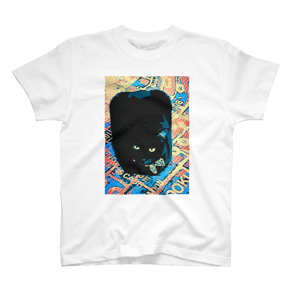 3Nyan's Mom 〜猫グッズ屋さん〜のAmerican graphic cat 'NORIBEN' スタンダードTシャツ