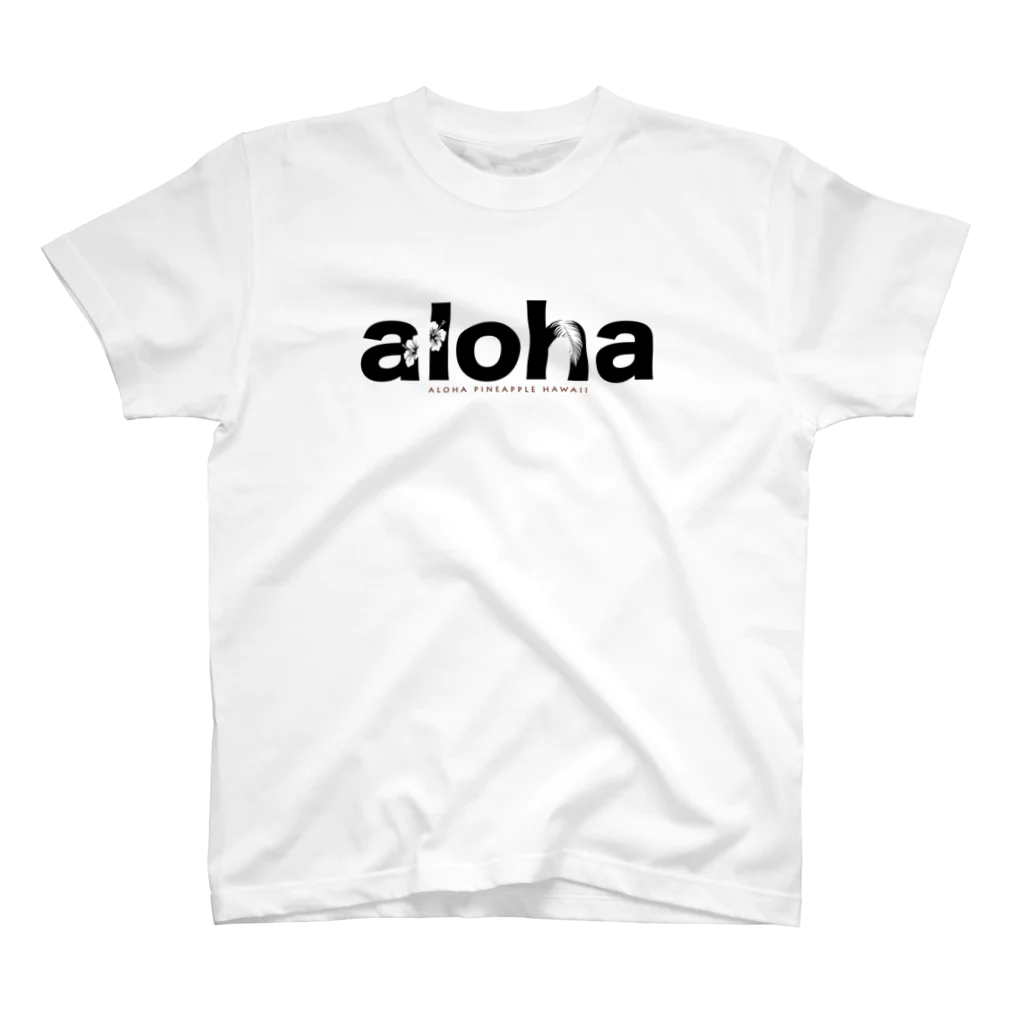 aloha_pineapple_hawaiiのaloha (black)166 スタンダードTシャツ