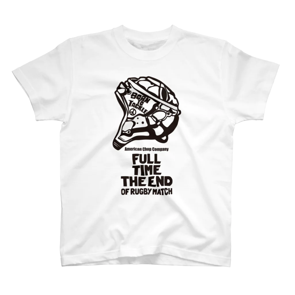 b.n.d [街中でもラグビーを！]バインドのFULL TIME THE END OF RUGBY MATCH スタンダードTシャツ