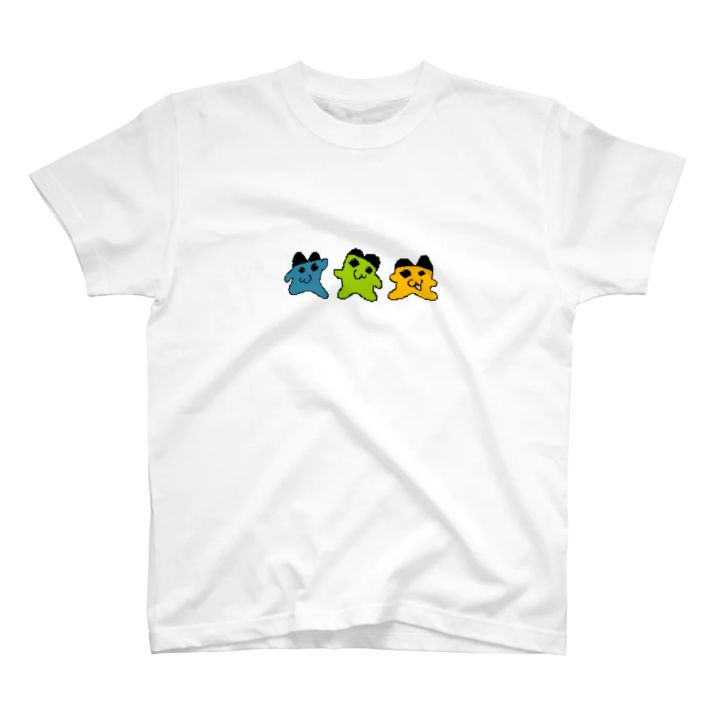 noobyのドット絵3兄弟 スタンダードTシャツ