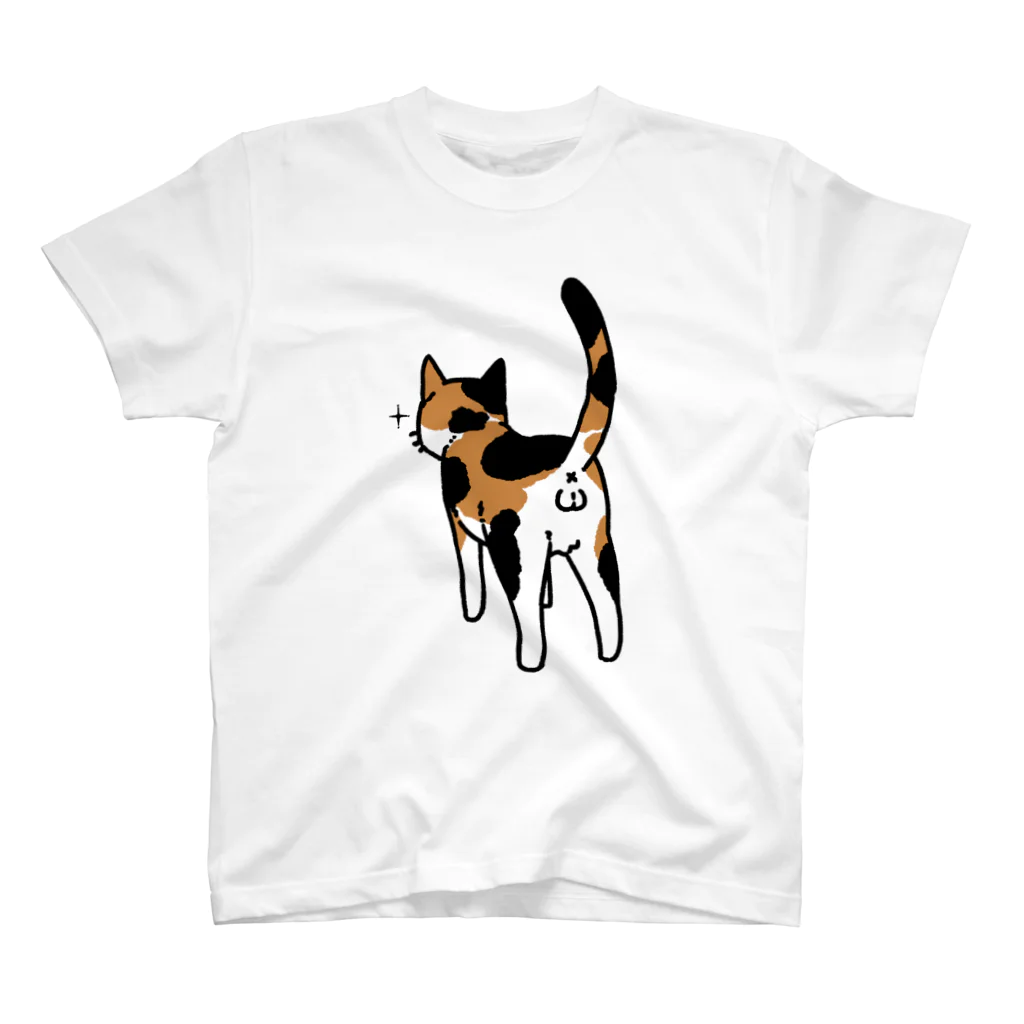 Riotoのねこけつω（三毛猫） スタンダードTシャツ