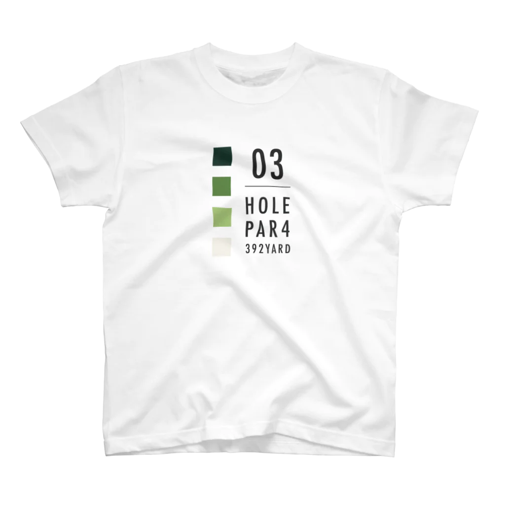 GOLF DESIGN ITEMSのHOLE.3 Par4 スタンダードTシャツ