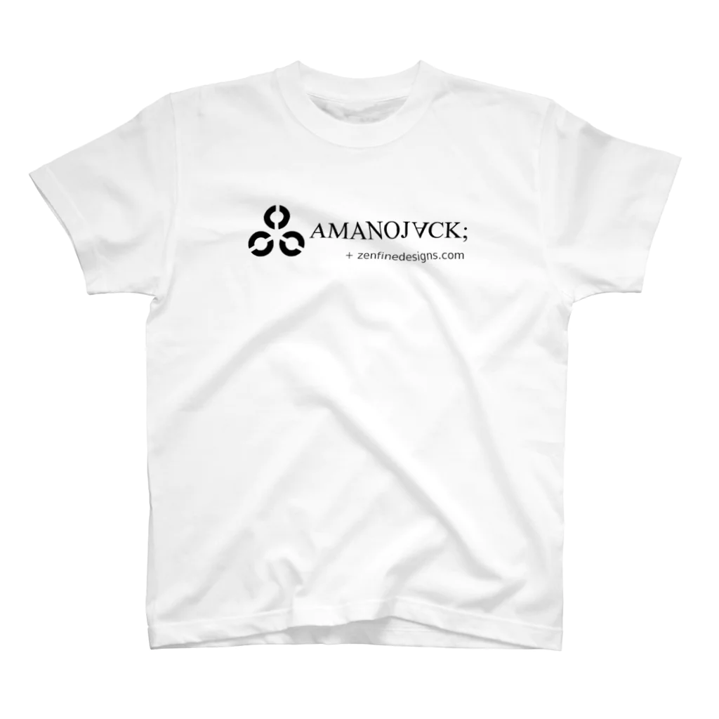 AMANOJVCKの透過！AMANOJVCKロゴ Regular Fit T-Shirt