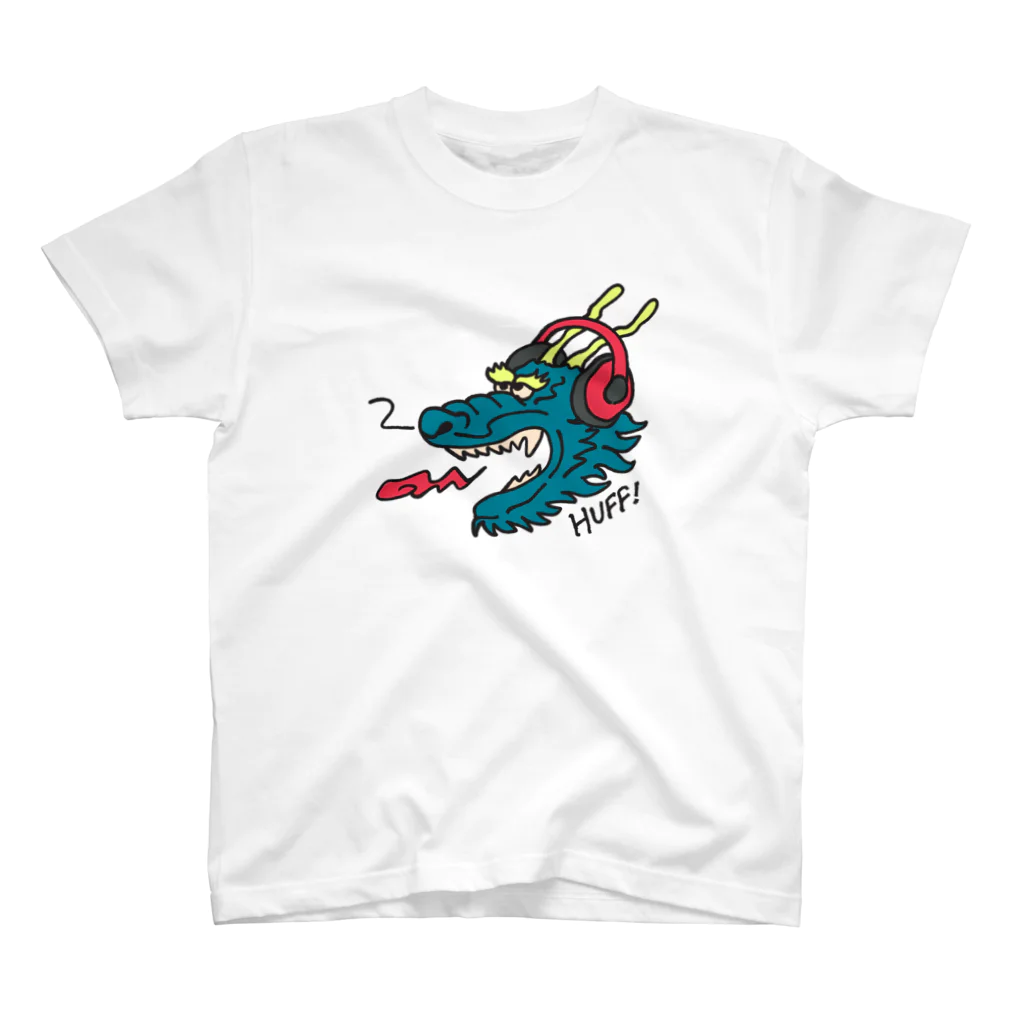 SANNO CREATIONSのヘッドホン・ドラゴン スタンダードTシャツ