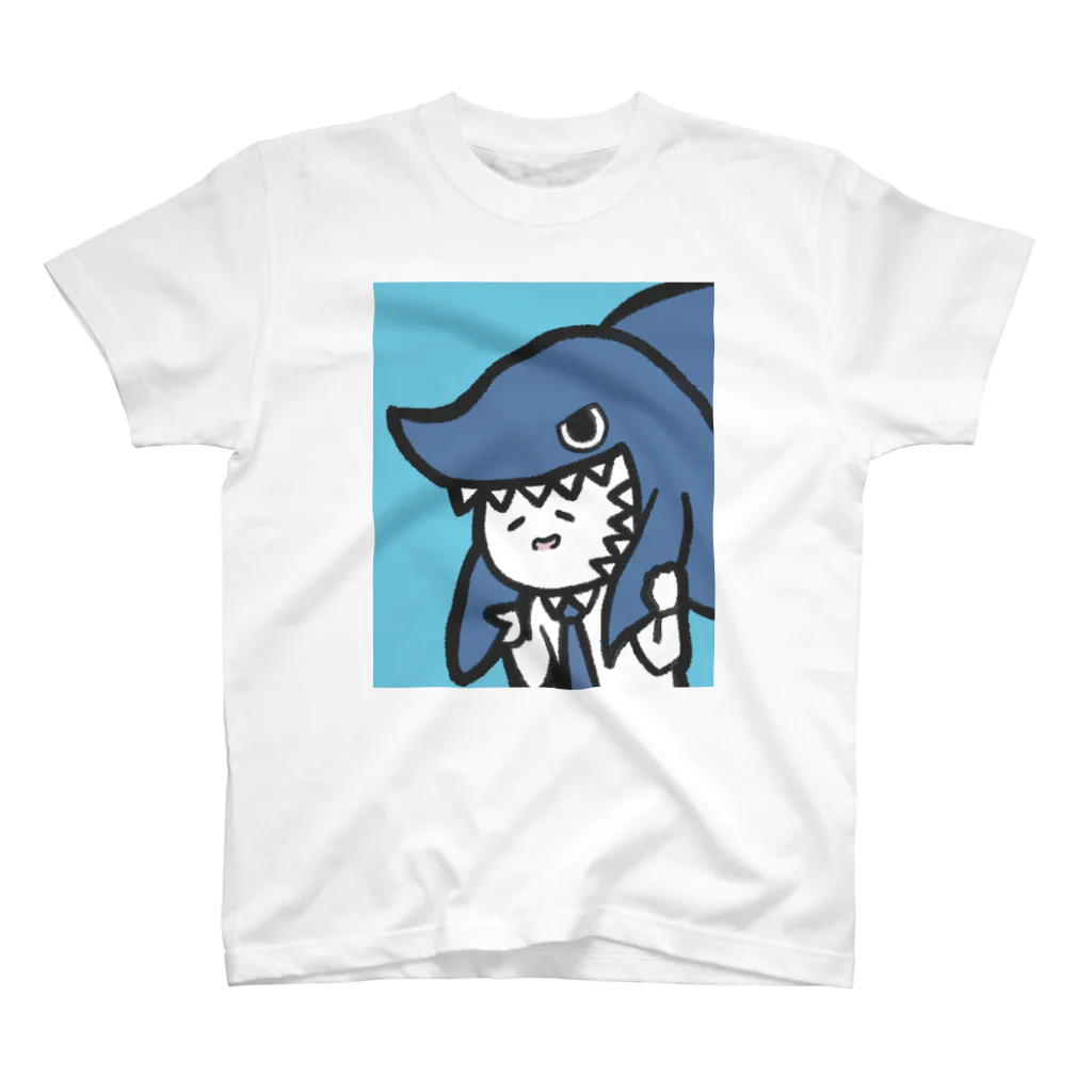 新沢シュンのカジリーマン_サメ スタンダードTシャツ