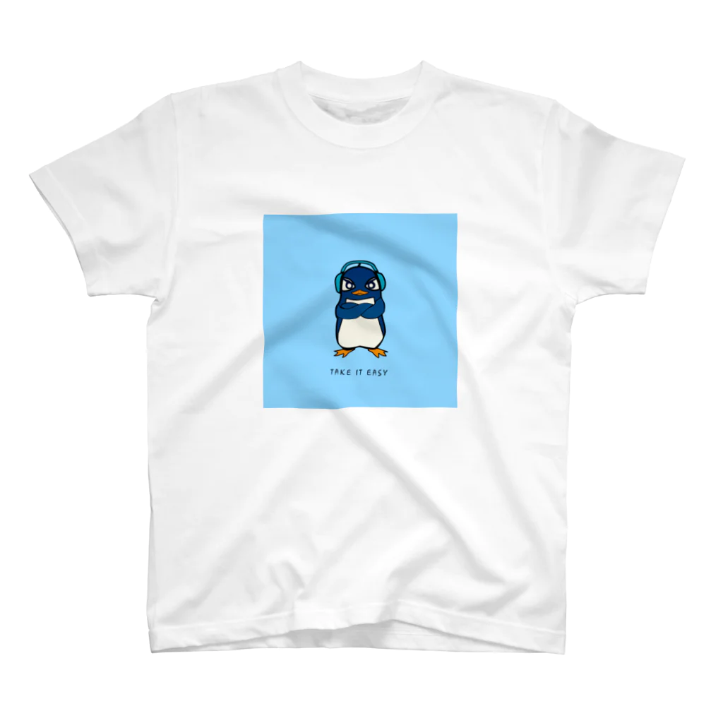 T.I.E STOREのRuさんの水色背景 スタンダードTシャツ