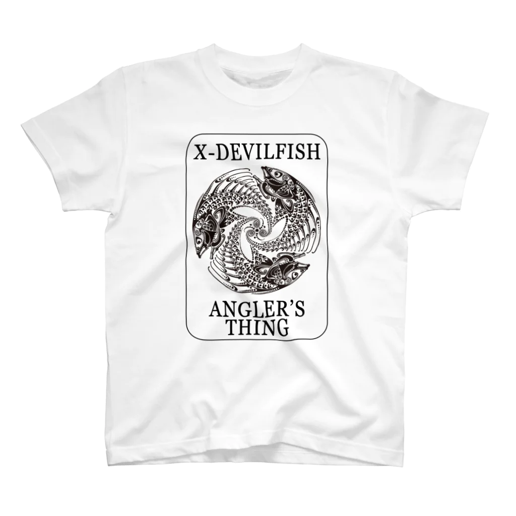 X-DEVILFISHのFISH CIRCLE Tシャツ スタンダードTシャツ