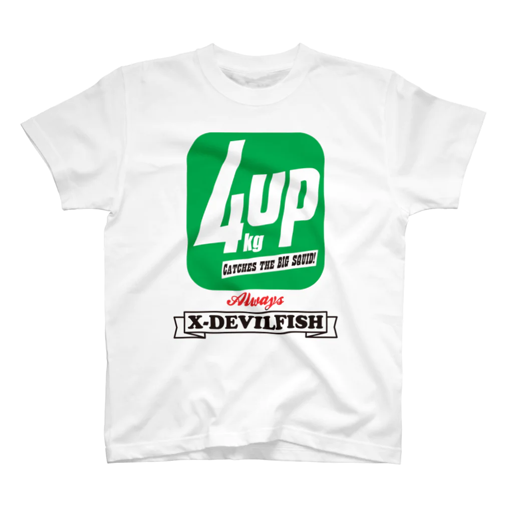 X-DEVILFISHの４kgUPデカイカTシャツ スタンダードTシャツ