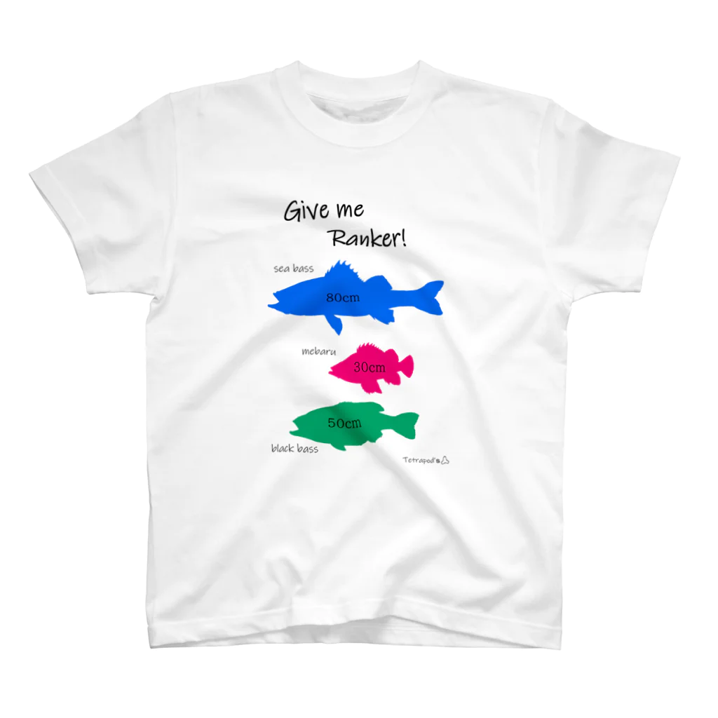 tetrapod'sのgive me Ranker スタンダードTシャツ