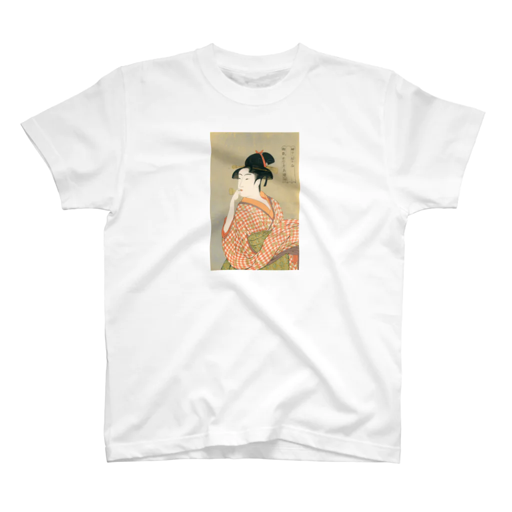 bileeのビードロを吹く娘　utamaro スタンダードTシャツ