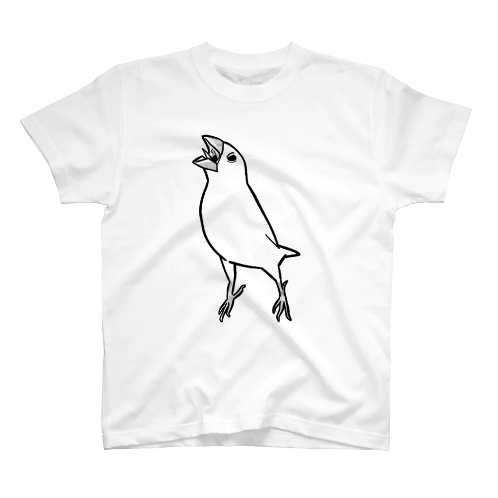 たかはらのチンピラ白文鳥 スタンダードTシャツ