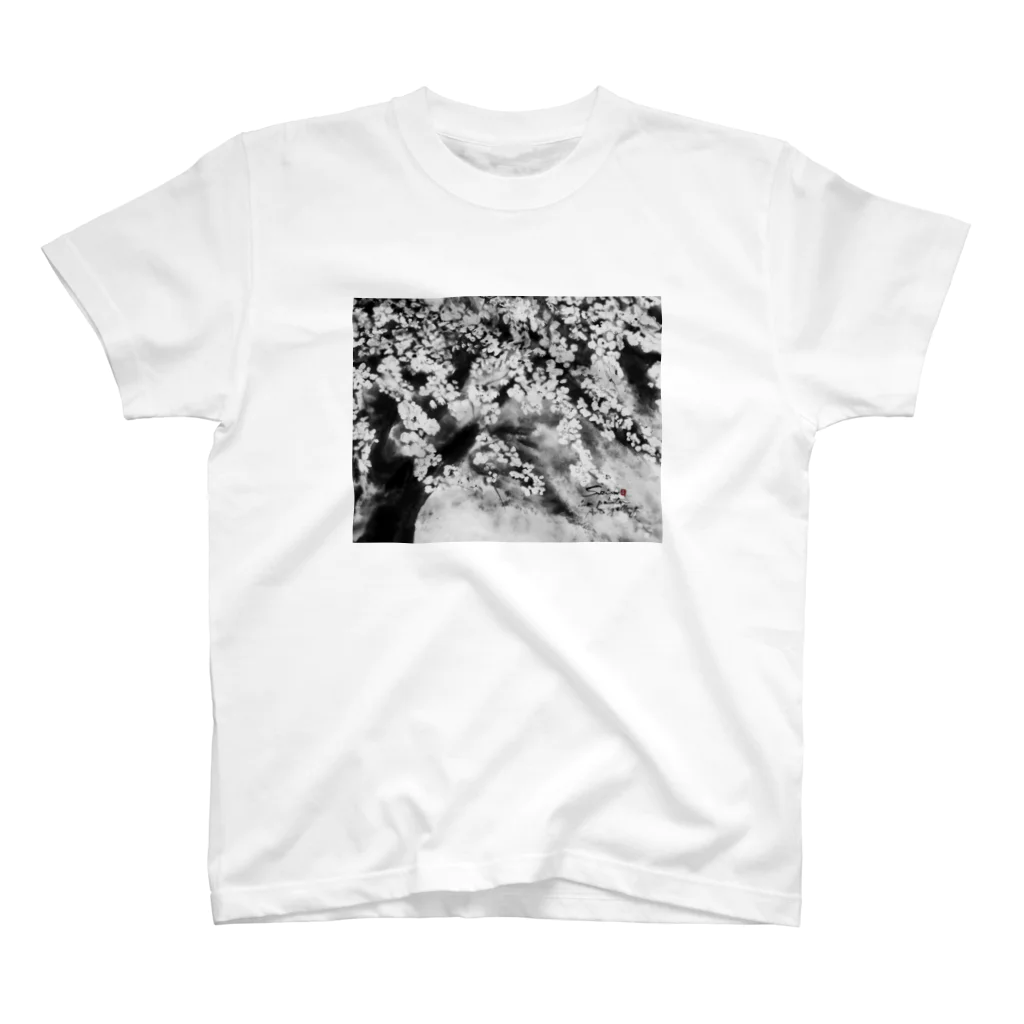 中村青雨 水墨画家  Artgalleryの桜 Regular Fit T-Shirt