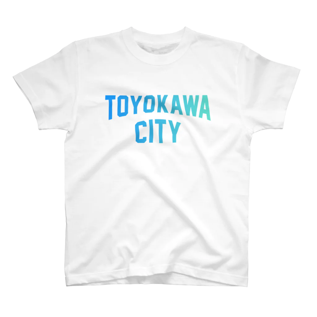 JIMOTOE Wear Local Japanの豊川市 TOYOKAWA CITY スタンダードTシャツ