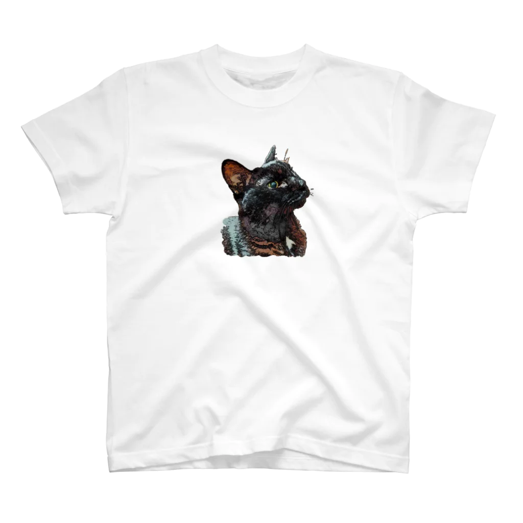 マロマロのKURONEKO jiji Regular Fit T-Shirt