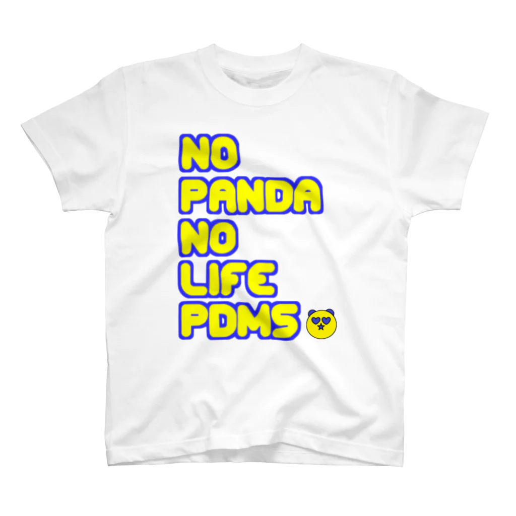 PANDA MADNESS "PDMS"のNO PANDA NO LIFE スタンダードTシャツ