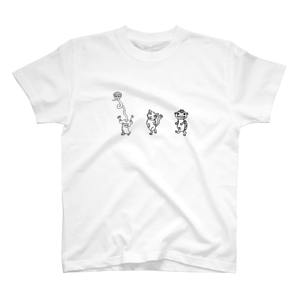 妖怪行進曲の妖怪三人組 スタンダードTシャツ