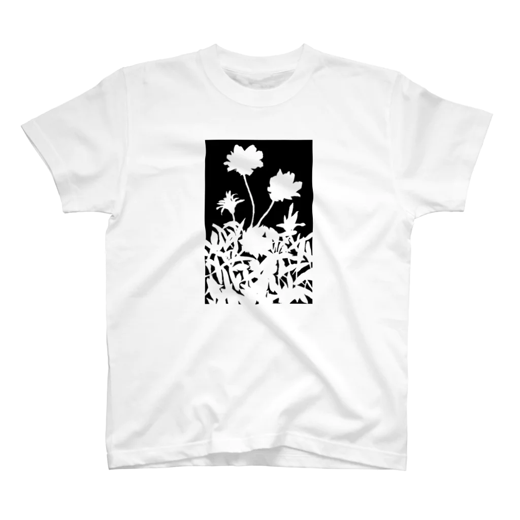 気ままに創作　よろず堂の花咲く小径②黒 スタンダードTシャツ