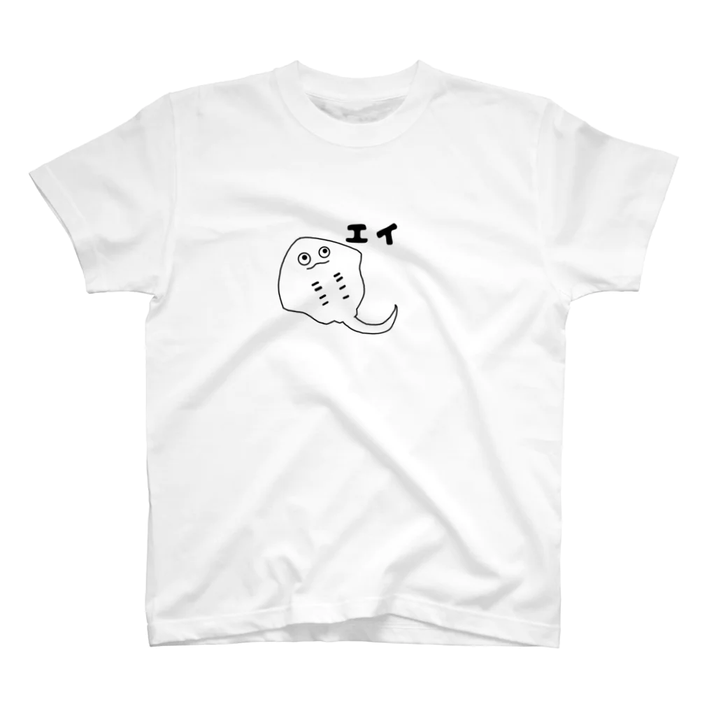 ねこねこうおのエイくん スタンダードTシャツ