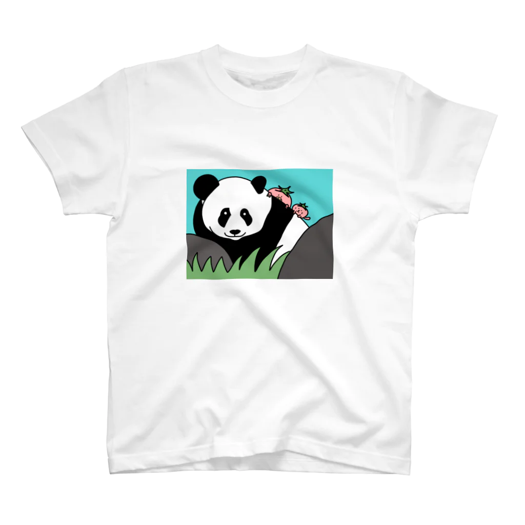 やつはし農園のパンダとパー子ともち太 Regular Fit T-Shirt