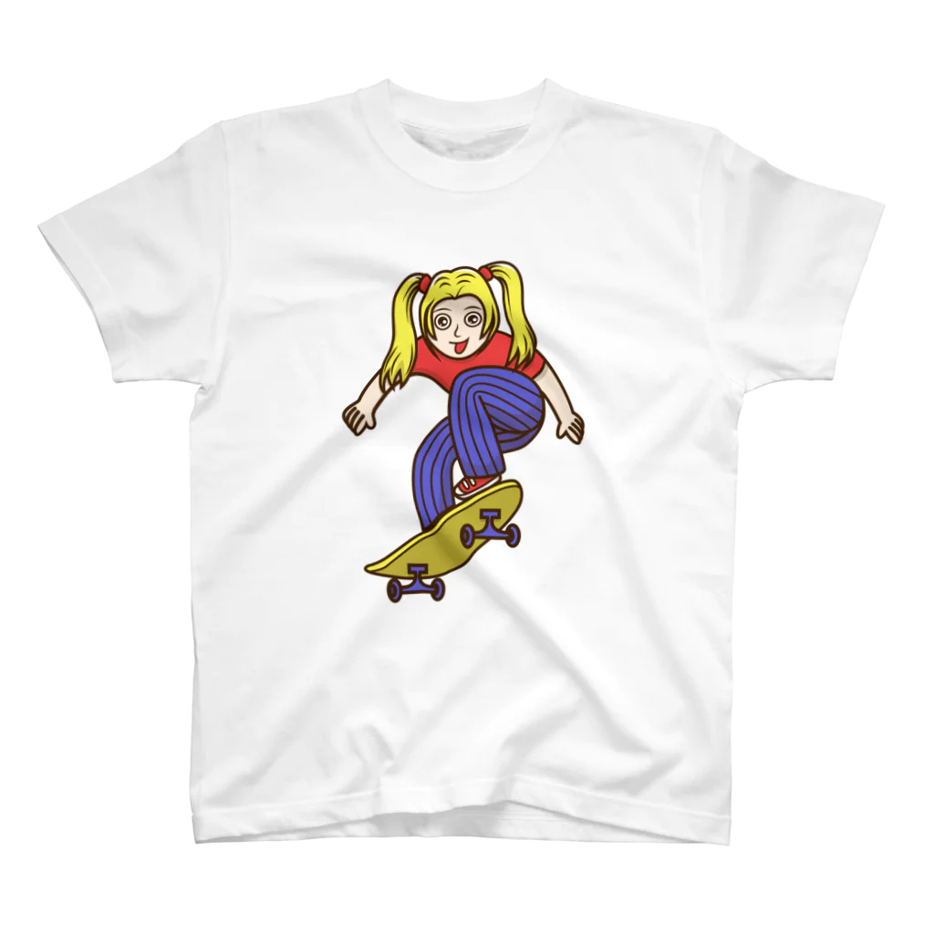 Sophie's storeのスケボー少女 Regular Fit T-Shirt