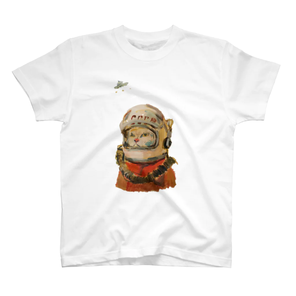 ヤマネコ。の部屋の宇宙飛行士 スタンダードTシャツ