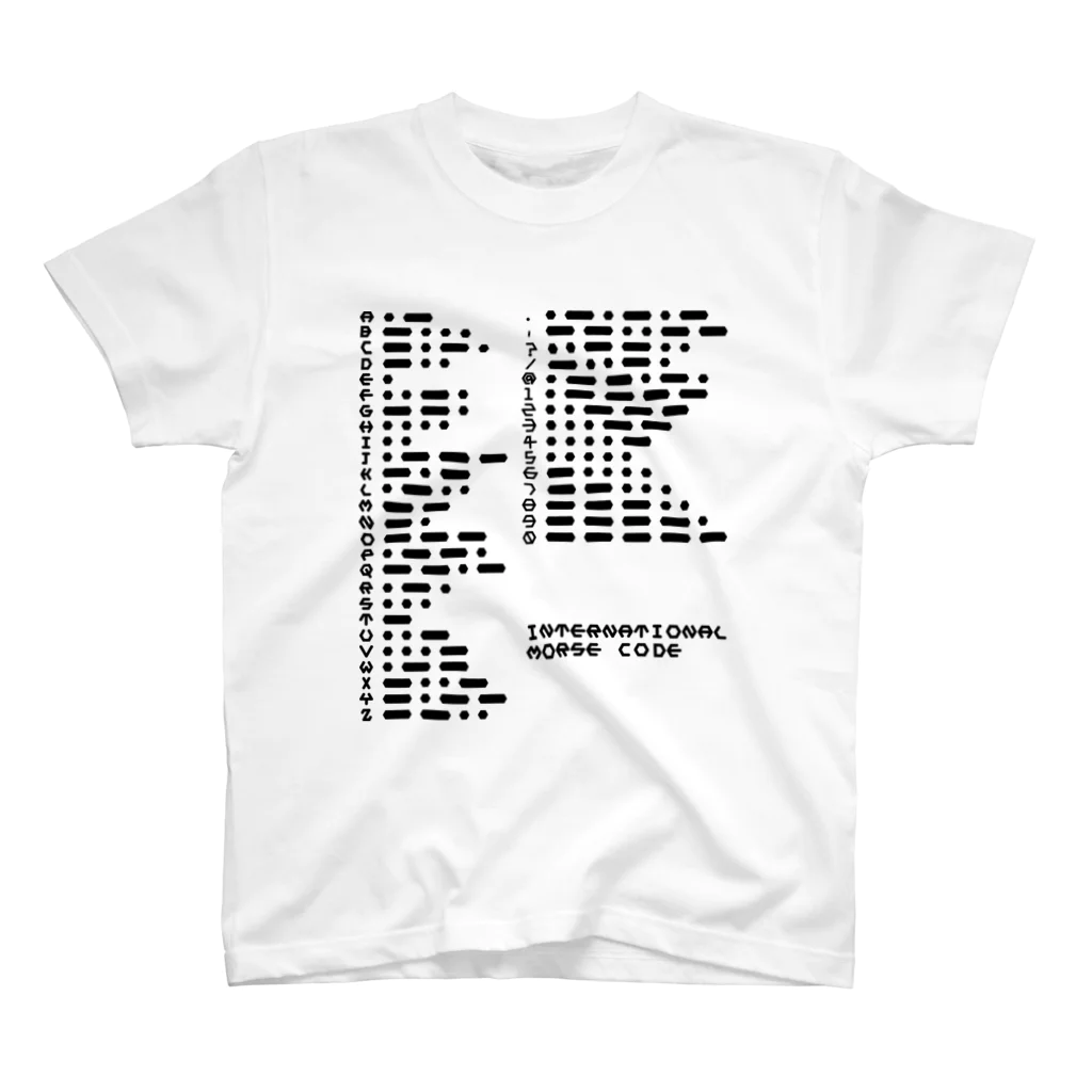 亀翔重工のInternational Morse Code Regular Fit T-Shirt