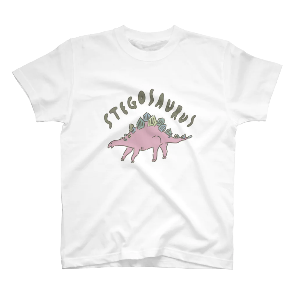 ysyhrkwのピンクのステゴサウルスくん Regular Fit T-Shirt