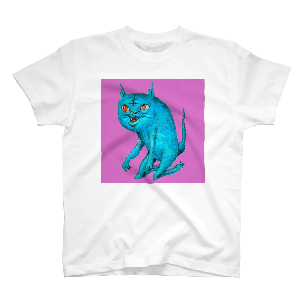 NEKOGE paris 猫化粧☆公式の毒猫ちゃまティー スタンダードTシャツ