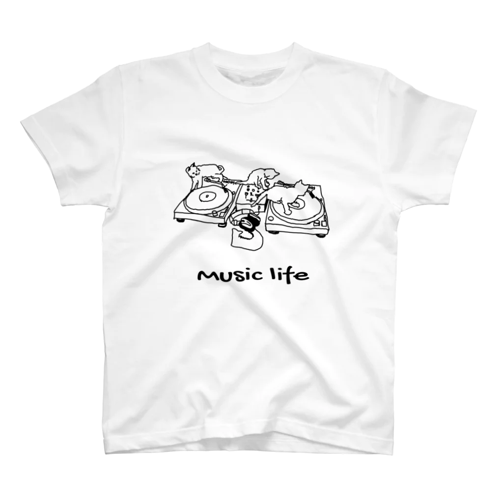 coughのmusic life  Regular Fit T-Shirt