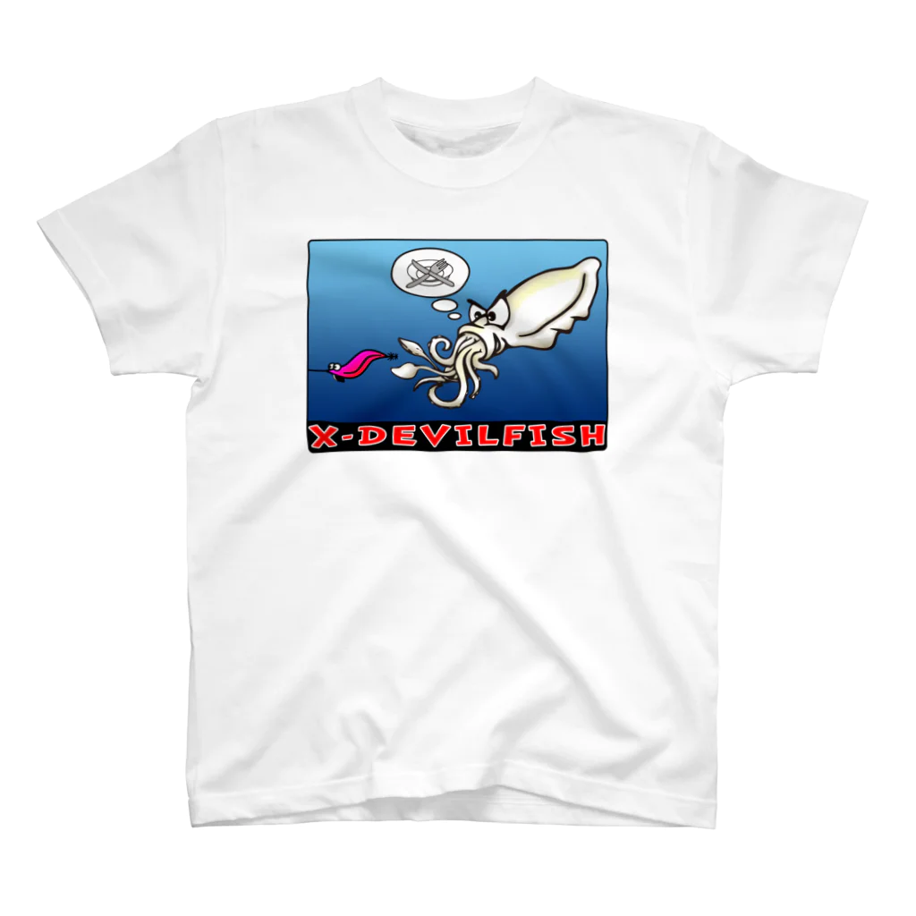 X-DEVILFISHのアオリイカTシャツ Regular Fit T-Shirt